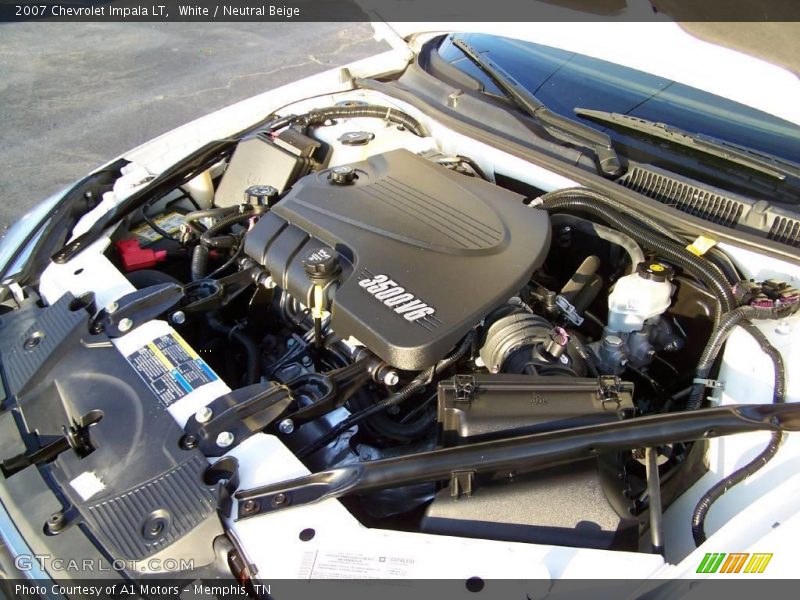 White / Neutral Beige 2007 Chevrolet Impala LT