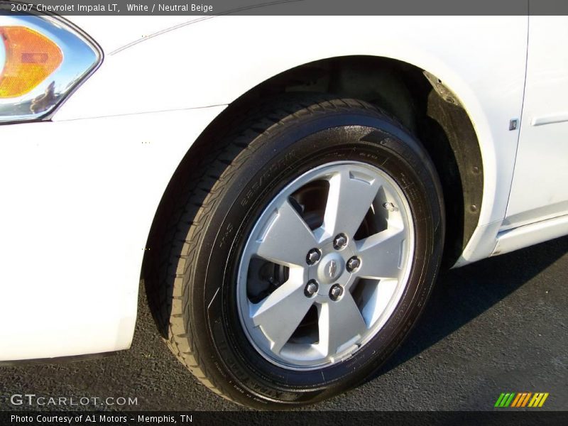 White / Neutral Beige 2007 Chevrolet Impala LT