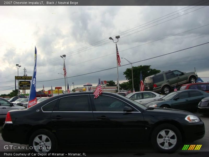 Black / Neutral Beige 2007 Chevrolet Impala LT
