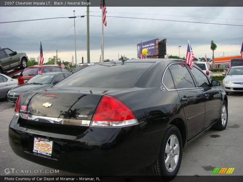 Black / Neutral Beige 2007 Chevrolet Impala LT