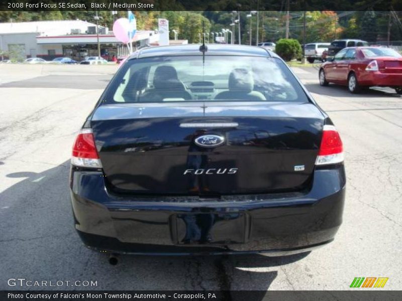Black / Medium Stone 2008 Ford Focus SE Sedan