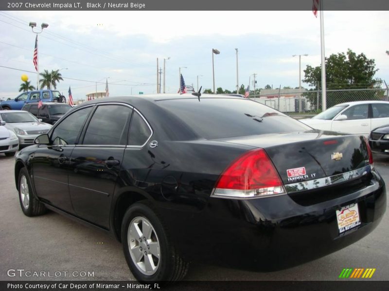 Black / Neutral Beige 2007 Chevrolet Impala LT