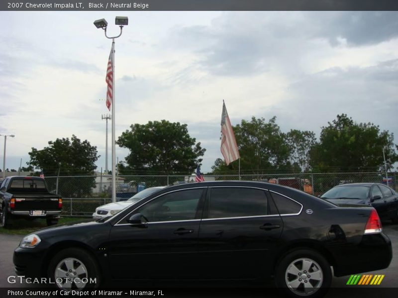 Black / Neutral Beige 2007 Chevrolet Impala LT