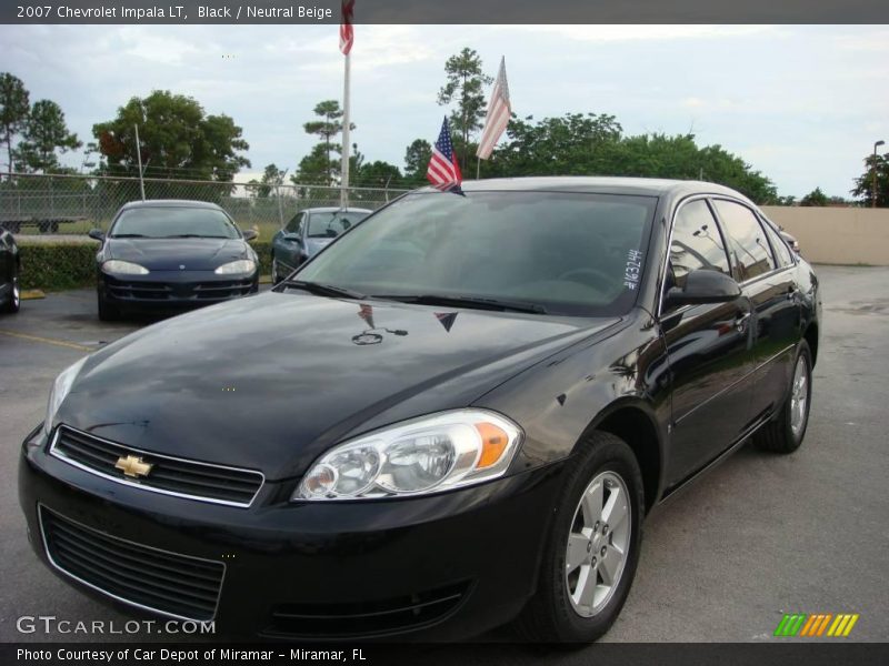Black / Neutral Beige 2007 Chevrolet Impala LT