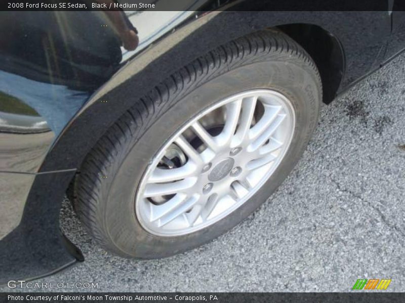 Black / Medium Stone 2008 Ford Focus SE Sedan