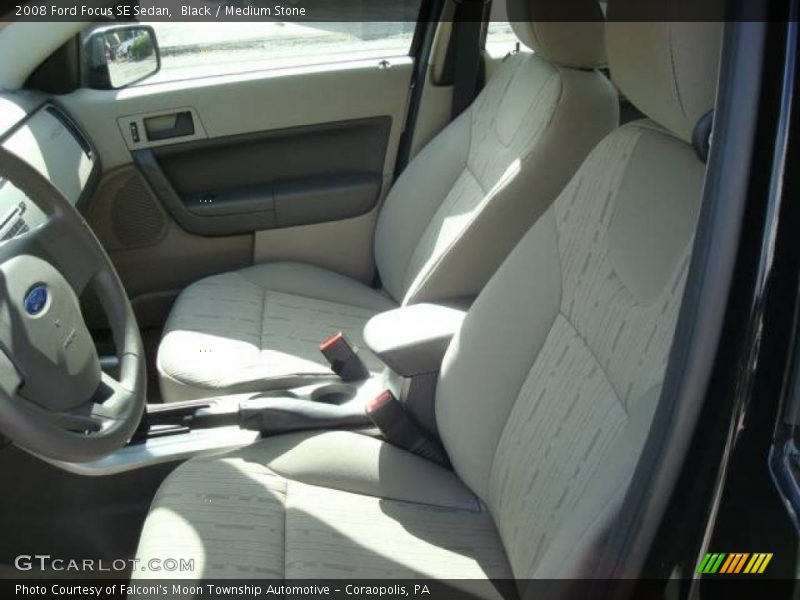 Black / Medium Stone 2008 Ford Focus SE Sedan