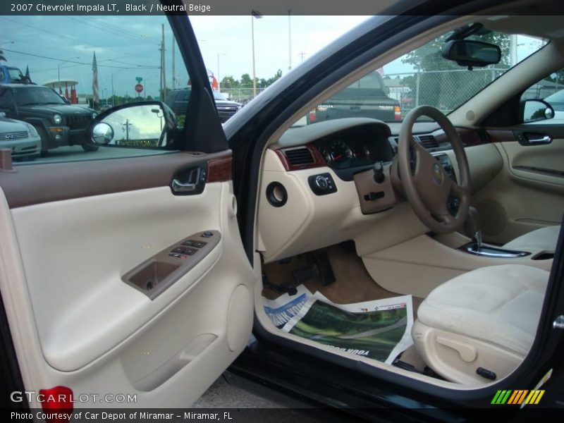 Black / Neutral Beige 2007 Chevrolet Impala LT