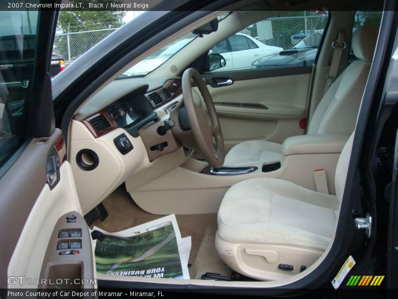 Black / Neutral Beige 2007 Chevrolet Impala LT