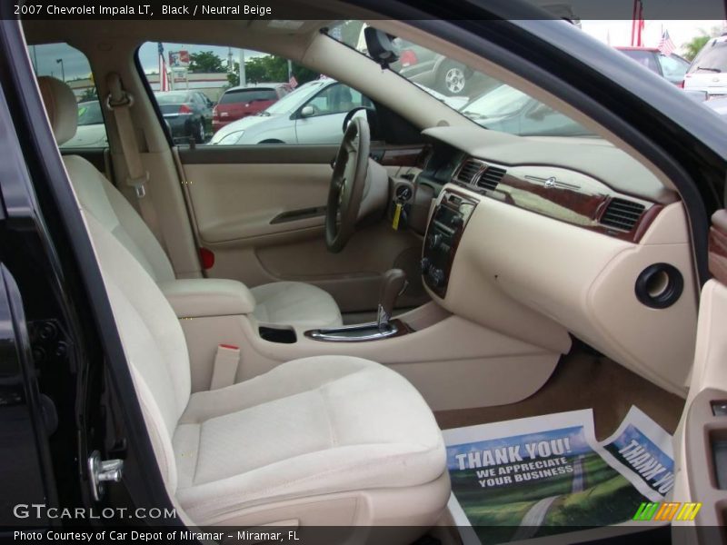 Black / Neutral Beige 2007 Chevrolet Impala LT