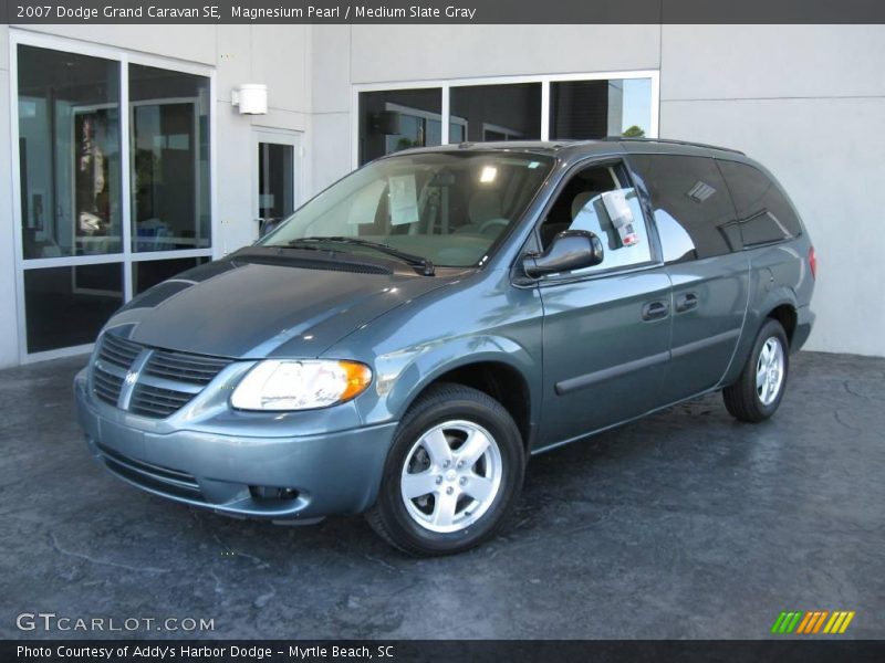 Magnesium Pearl / Medium Slate Gray 2007 Dodge Grand Caravan SE