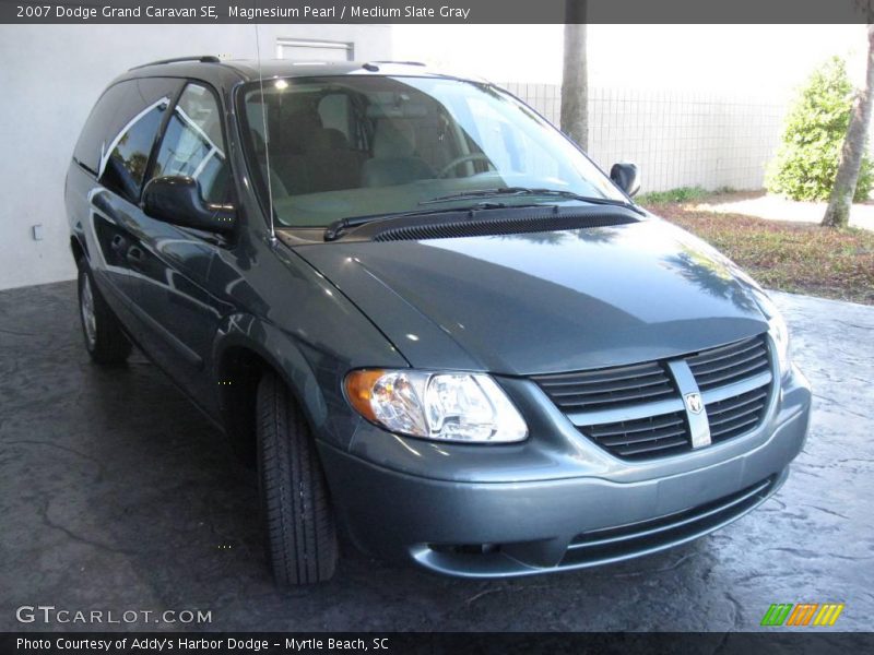Magnesium Pearl / Medium Slate Gray 2007 Dodge Grand Caravan SE
