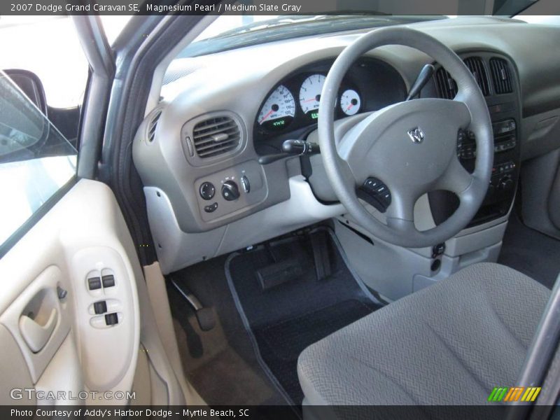 Magnesium Pearl / Medium Slate Gray 2007 Dodge Grand Caravan SE