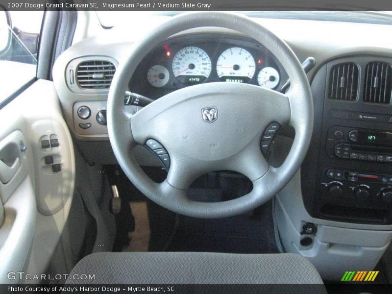 Magnesium Pearl / Medium Slate Gray 2007 Dodge Grand Caravan SE