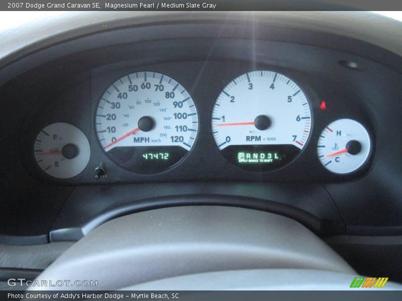 Magnesium Pearl / Medium Slate Gray 2007 Dodge Grand Caravan SE