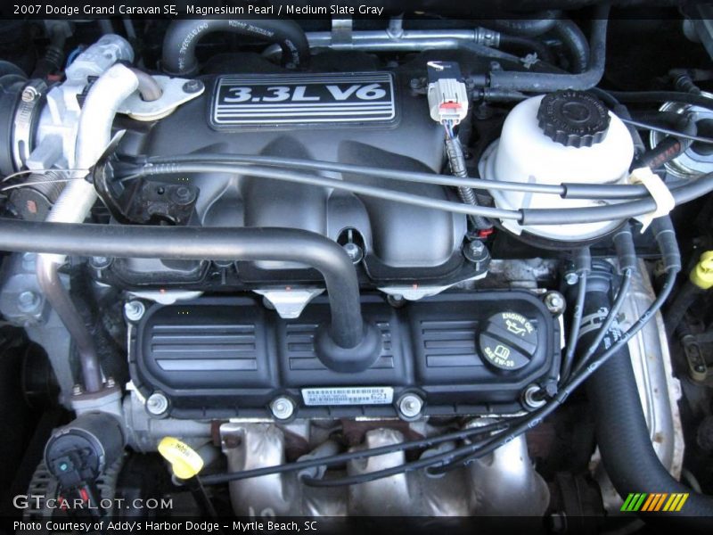 Magnesium Pearl / Medium Slate Gray 2007 Dodge Grand Caravan SE
