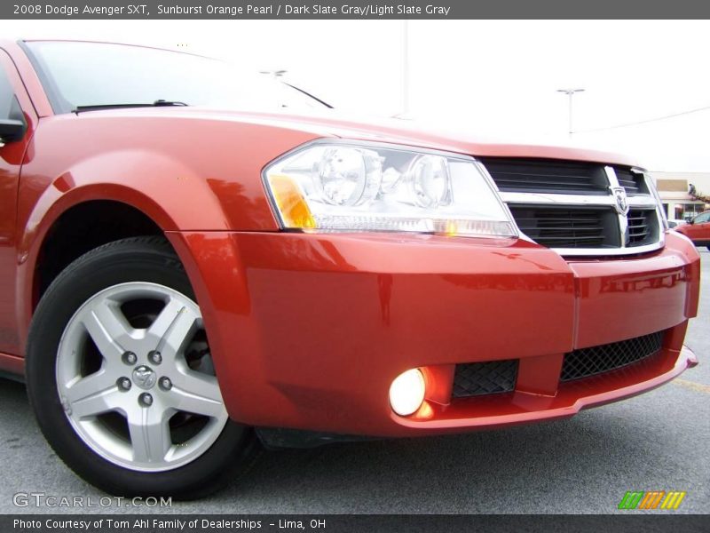 Sunburst Orange Pearl / Dark Slate Gray/Light Slate Gray 2008 Dodge Avenger SXT