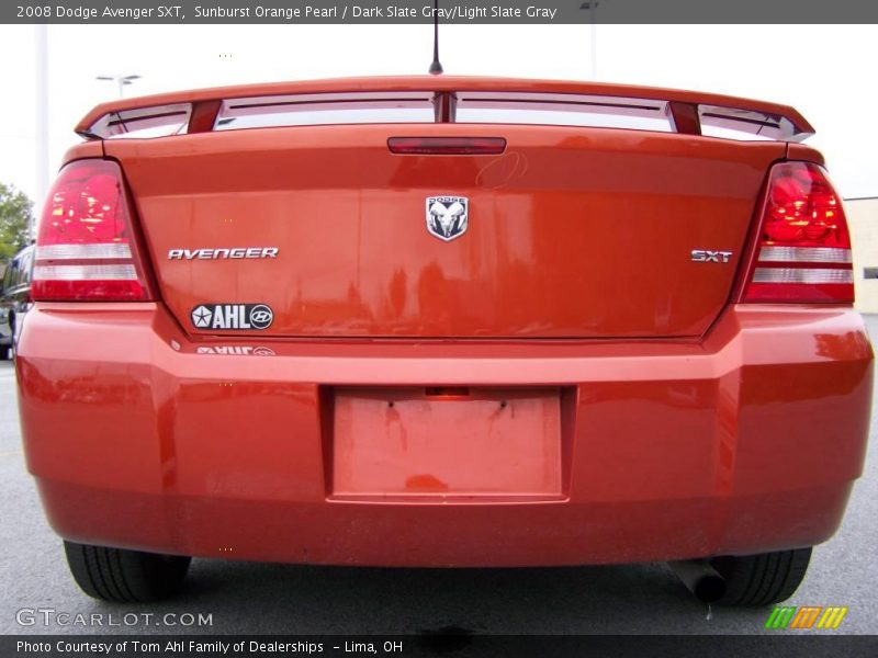 Sunburst Orange Pearl / Dark Slate Gray/Light Slate Gray 2008 Dodge Avenger SXT