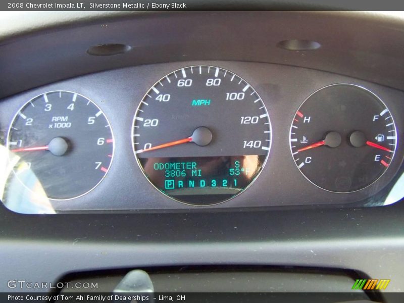 Silverstone Metallic / Ebony Black 2008 Chevrolet Impala LT