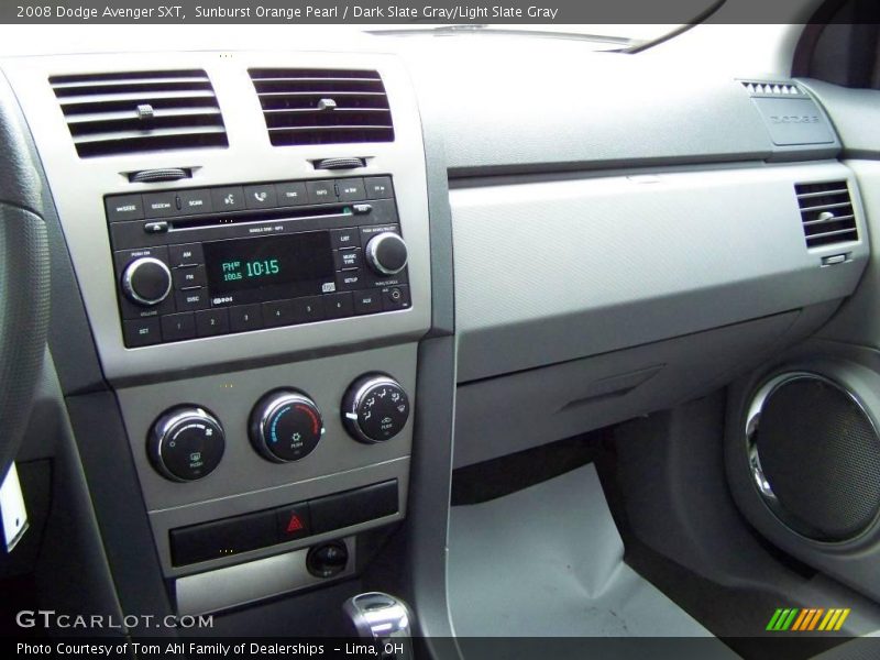 Sunburst Orange Pearl / Dark Slate Gray/Light Slate Gray 2008 Dodge Avenger SXT