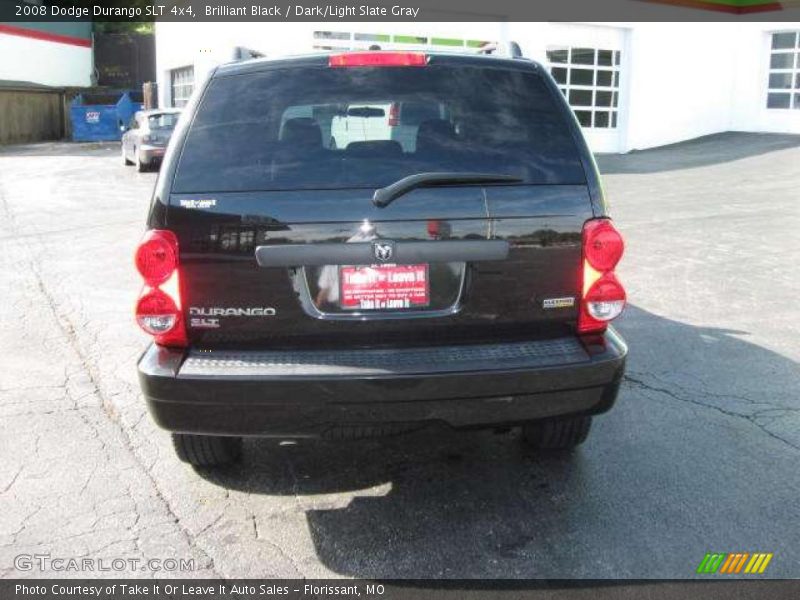 Brilliant Black / Dark/Light Slate Gray 2008 Dodge Durango SLT 4x4