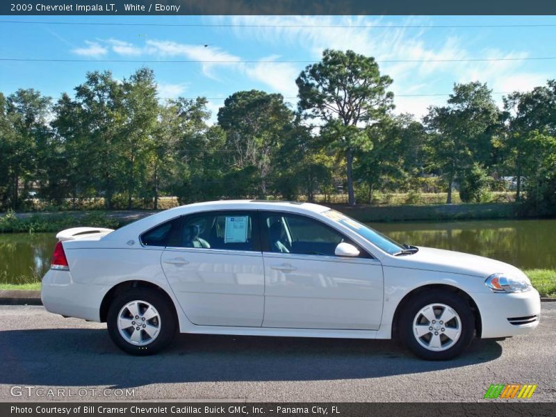 White / Ebony 2009 Chevrolet Impala LT