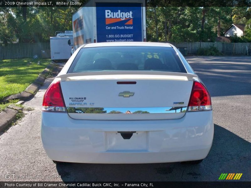 White / Ebony 2009 Chevrolet Impala LT