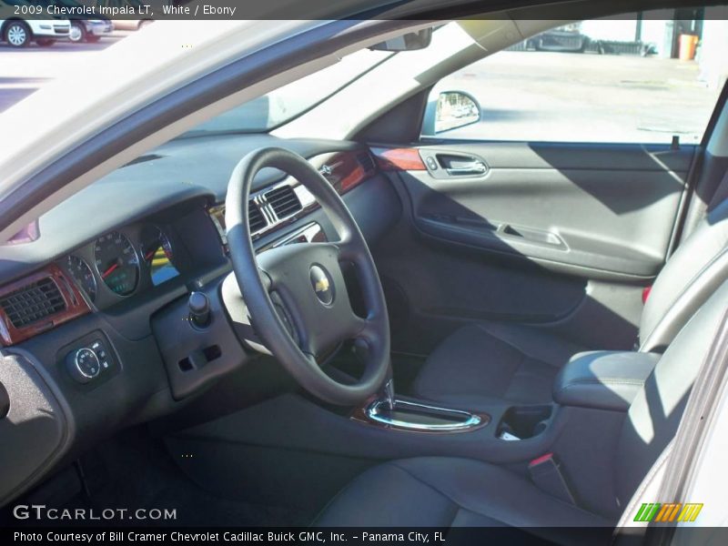 White / Ebony 2009 Chevrolet Impala LT