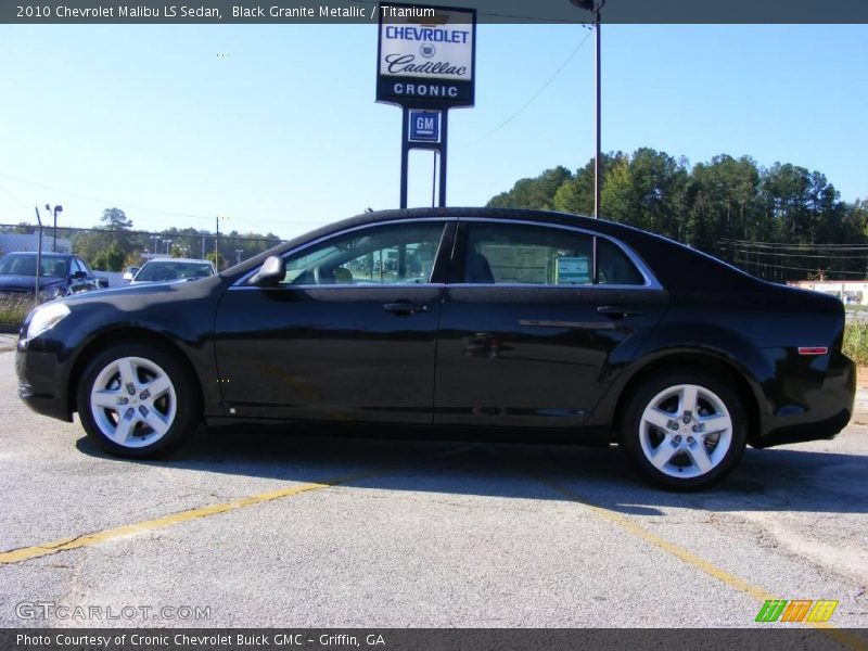 Black Granite Metallic / Titanium 2010 Chevrolet Malibu LS Sedan
