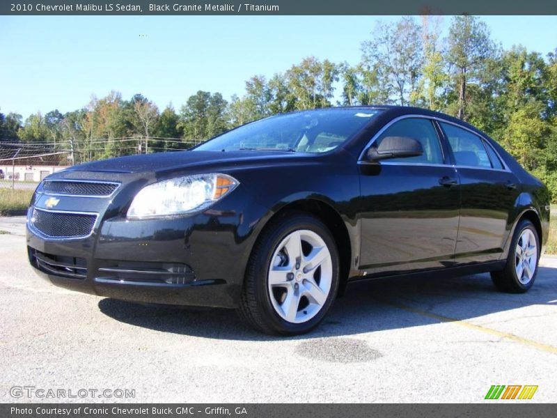 Black Granite Metallic / Titanium 2010 Chevrolet Malibu LS Sedan