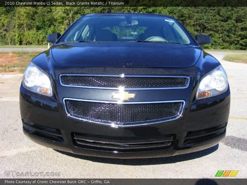 Black Granite Metallic / Titanium 2010 Chevrolet Malibu LS Sedan
