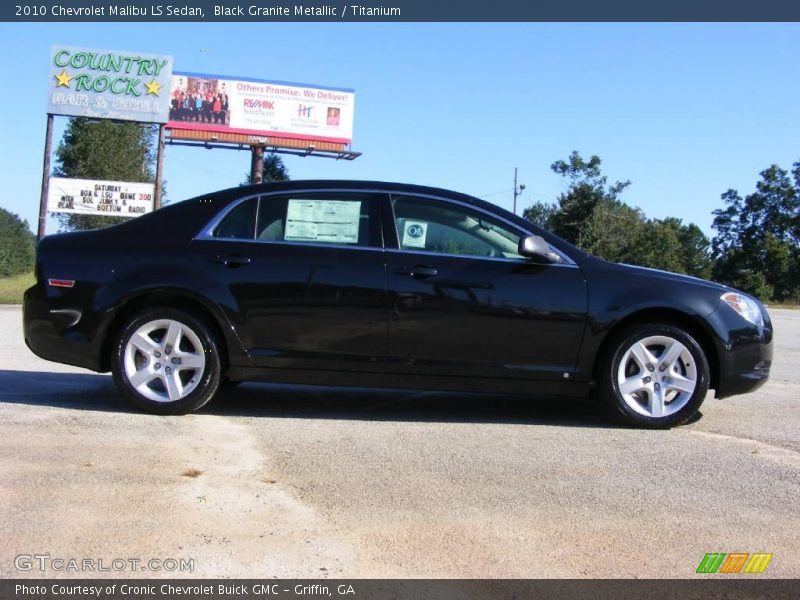 Black Granite Metallic / Titanium 2010 Chevrolet Malibu LS Sedan