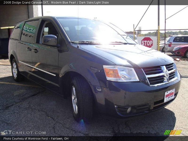 Modern Blue Pearl / Dark Slate/Light Shale 2008 Dodge Grand Caravan SXT