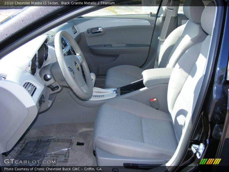 Black Granite Metallic / Titanium 2010 Chevrolet Malibu LS Sedan