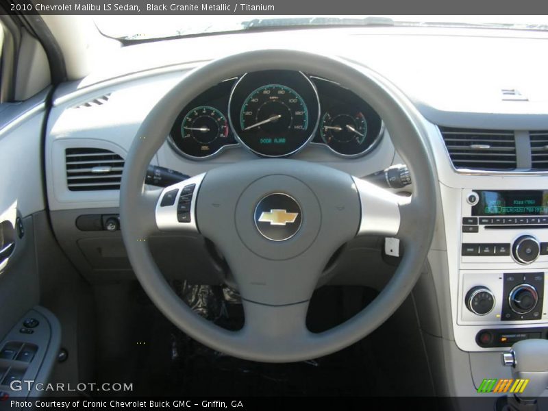 Black Granite Metallic / Titanium 2010 Chevrolet Malibu LS Sedan