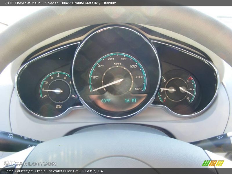 Black Granite Metallic / Titanium 2010 Chevrolet Malibu LS Sedan