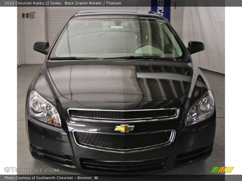 Black Granite Metallic / Titanium 2010 Chevrolet Malibu LS Sedan