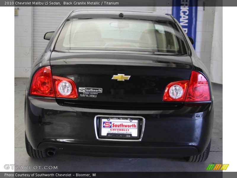 Black Granite Metallic / Titanium 2010 Chevrolet Malibu LS Sedan