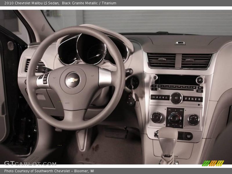 Black Granite Metallic / Titanium 2010 Chevrolet Malibu LS Sedan