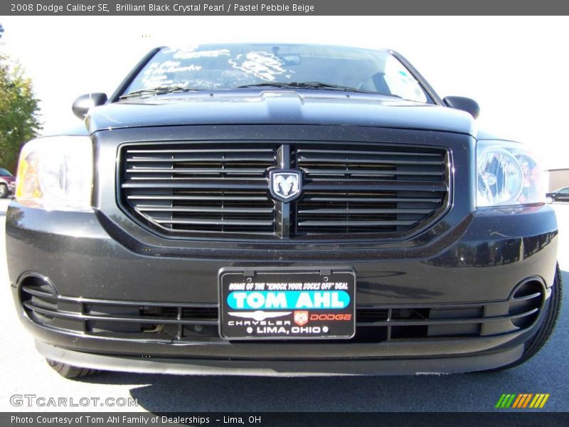 Brilliant Black Crystal Pearl / Pastel Pebble Beige 2008 Dodge Caliber SE