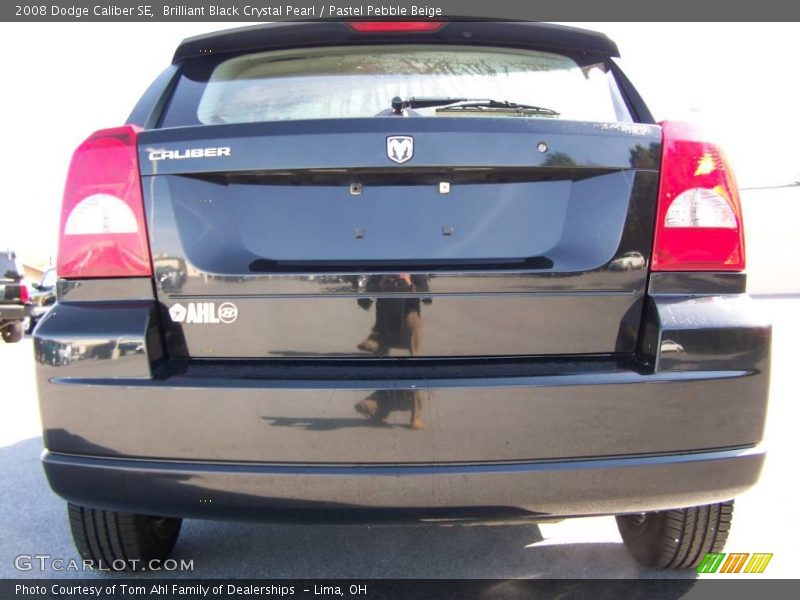 Brilliant Black Crystal Pearl / Pastel Pebble Beige 2008 Dodge Caliber SE