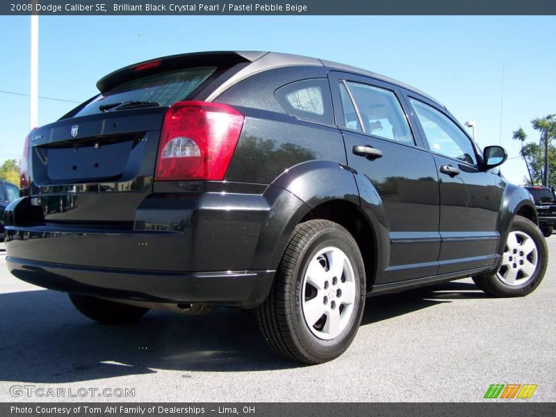 Brilliant Black Crystal Pearl / Pastel Pebble Beige 2008 Dodge Caliber SE