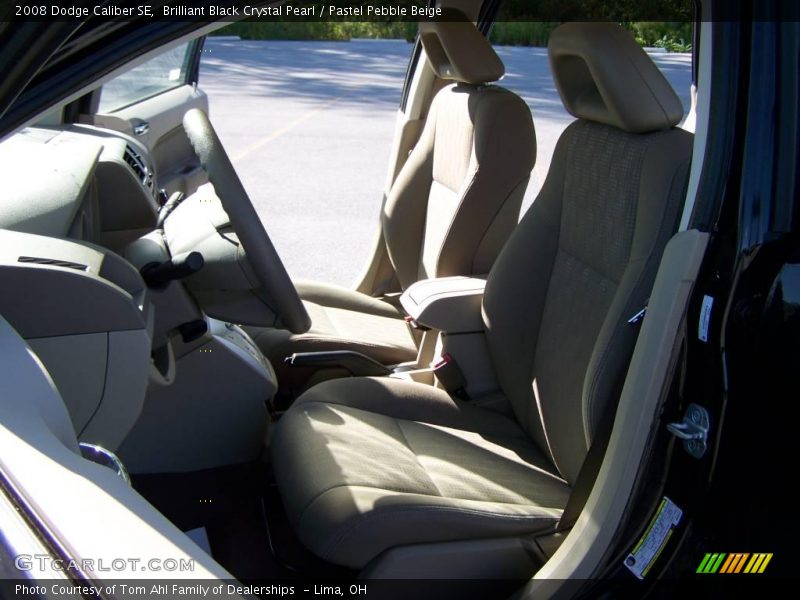 Brilliant Black Crystal Pearl / Pastel Pebble Beige 2008 Dodge Caliber SE