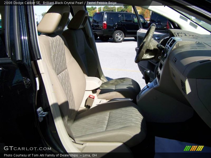 Brilliant Black Crystal Pearl / Pastel Pebble Beige 2008 Dodge Caliber SE