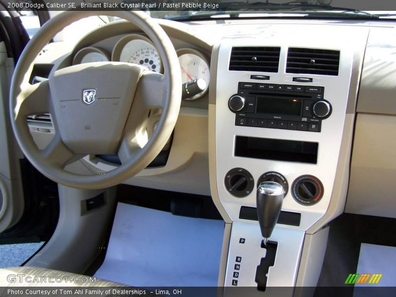 Brilliant Black Crystal Pearl / Pastel Pebble Beige 2008 Dodge Caliber SE