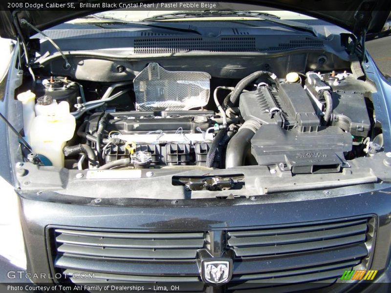 Brilliant Black Crystal Pearl / Pastel Pebble Beige 2008 Dodge Caliber SE