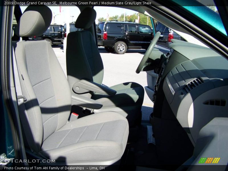 Melbourne Green Pearl / Medium Slate Gray/Light Shale 2009 Dodge Grand Caravan SE