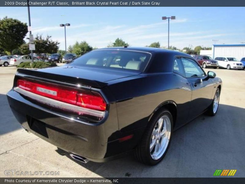 Brilliant Black Crystal Pearl Coat / Dark Slate Gray 2009 Dodge Challenger R/T Classic
