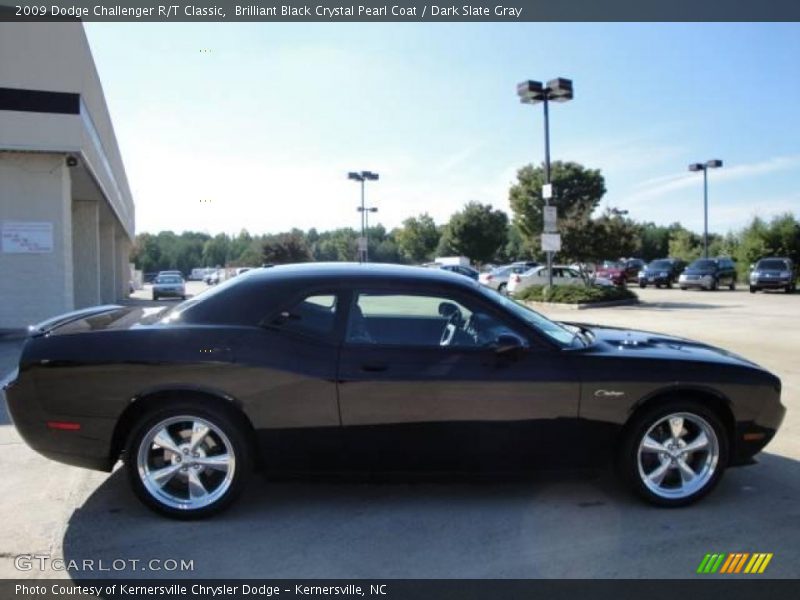 Brilliant Black Crystal Pearl Coat / Dark Slate Gray 2009 Dodge Challenger R/T Classic