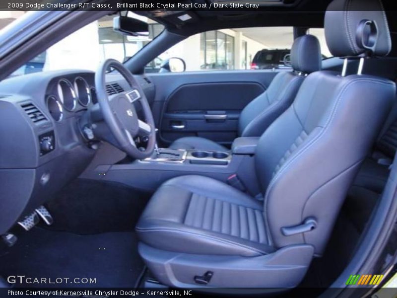 Brilliant Black Crystal Pearl Coat / Dark Slate Gray 2009 Dodge Challenger R/T Classic