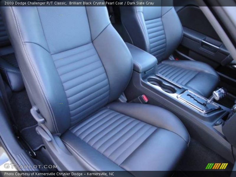 Brilliant Black Crystal Pearl Coat / Dark Slate Gray 2009 Dodge Challenger R/T Classic